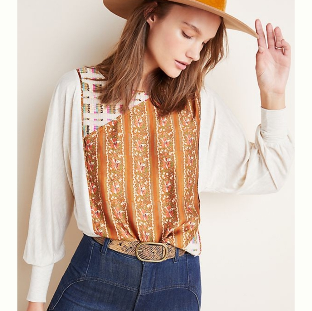 Anthropologie Tiny Sammi Sequined Top